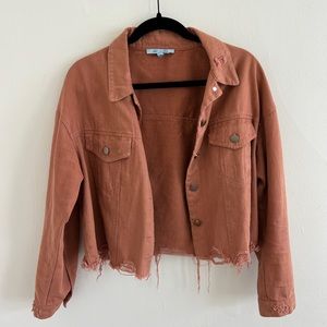 She & Sky pink bomber jacket